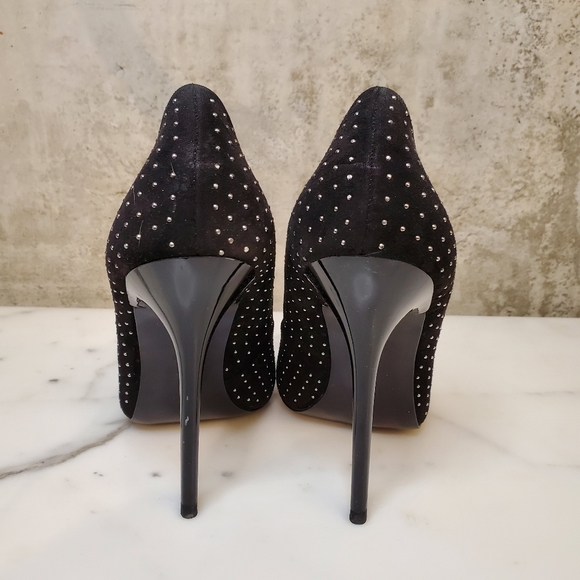 ZARA Black & Silver Stiletto Heels / Size 38 - Picture 3 of 5